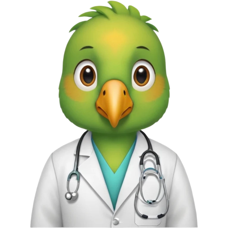 Parrot doctor emoji