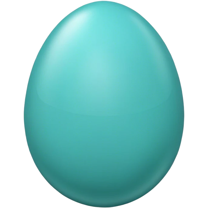turquoise egg emoji