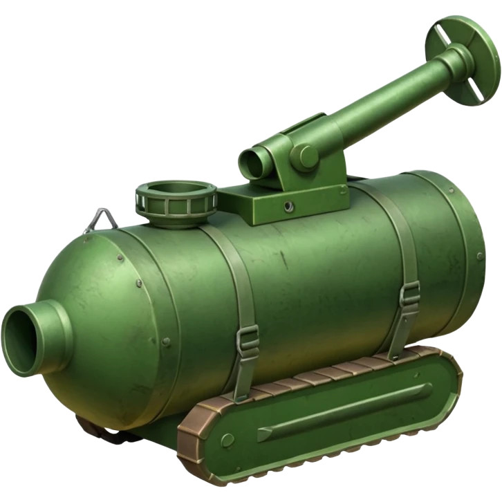 generate a realistic green elongated anti-tank mine  emoji
