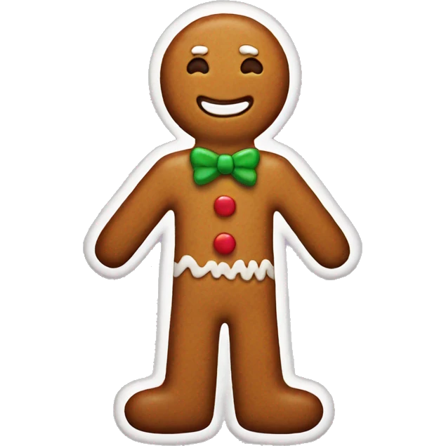 Gingerbread man emoji