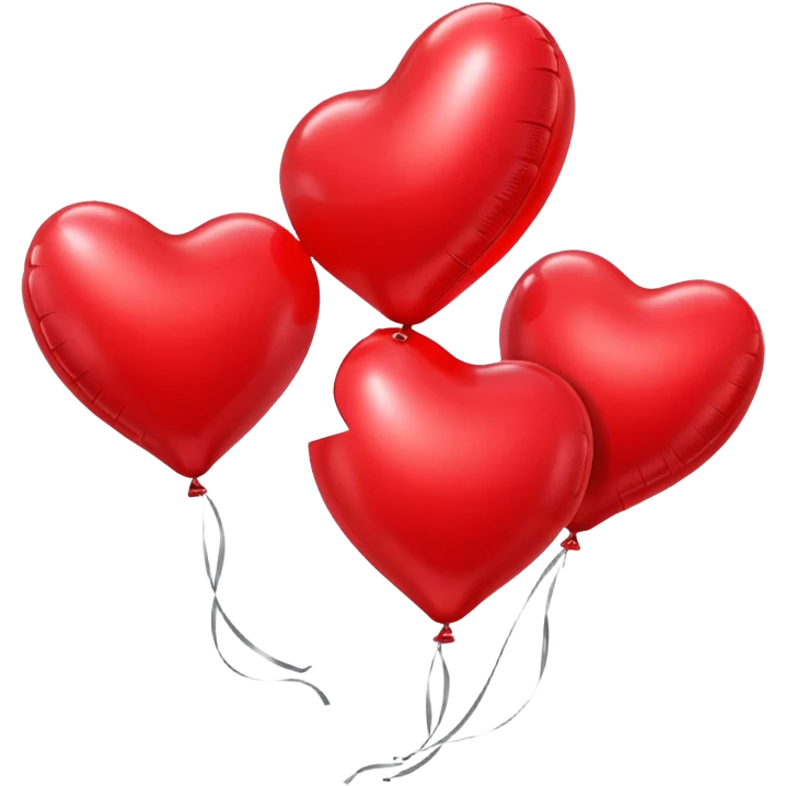Balloons with a heart emoji