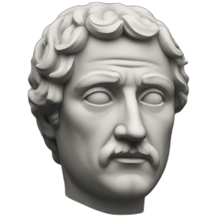 Stoic statue man emoji