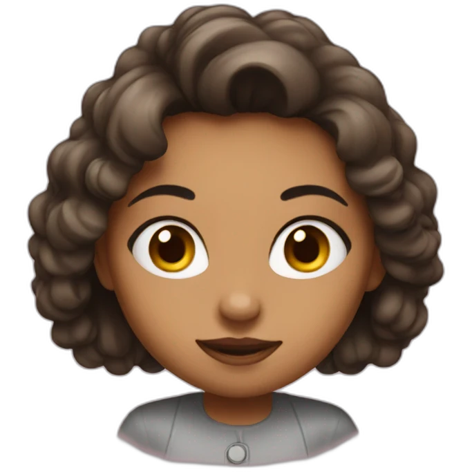 Girl with ego emoji