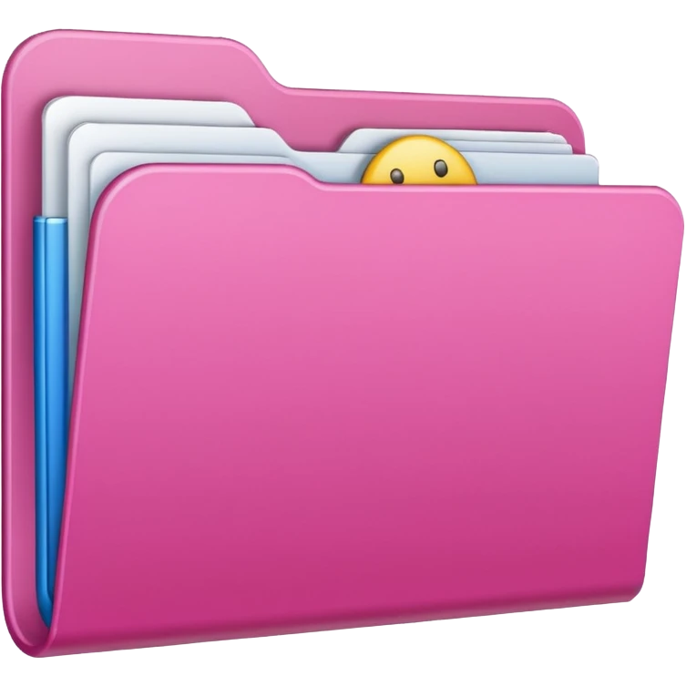 windows 10 folder pink emoji