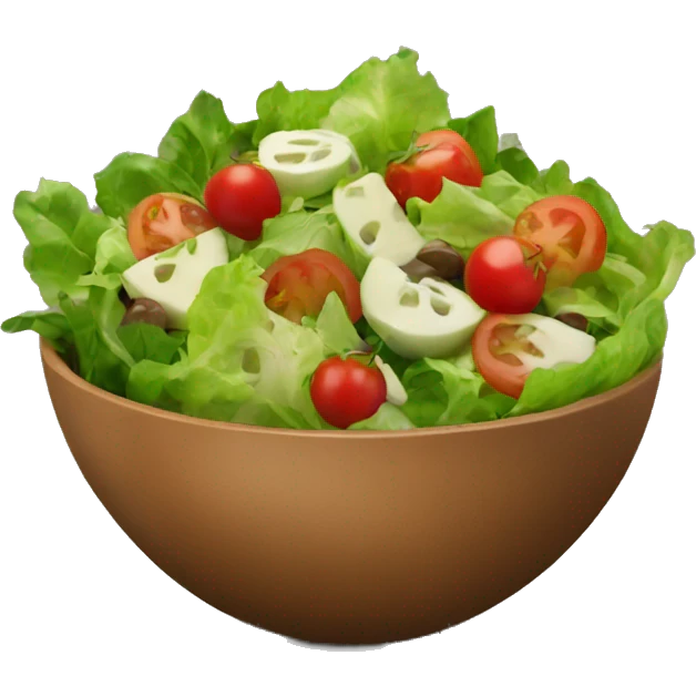 salad in a brown bowl emoji