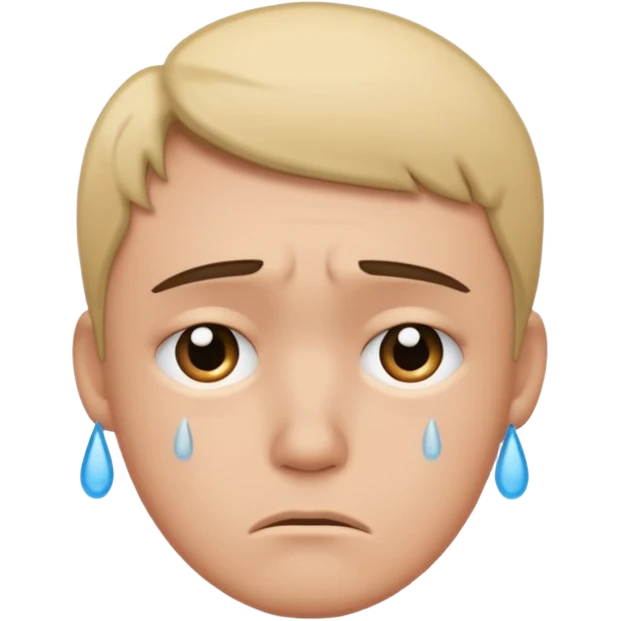 Make a sad face that has a body emoji