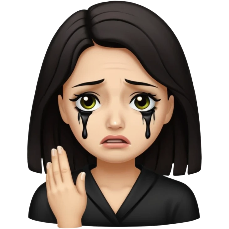 caveira chorando emoji