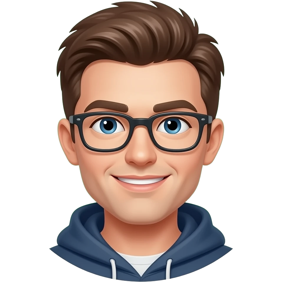 Create one hot dark pink and green nerd emoji emoji