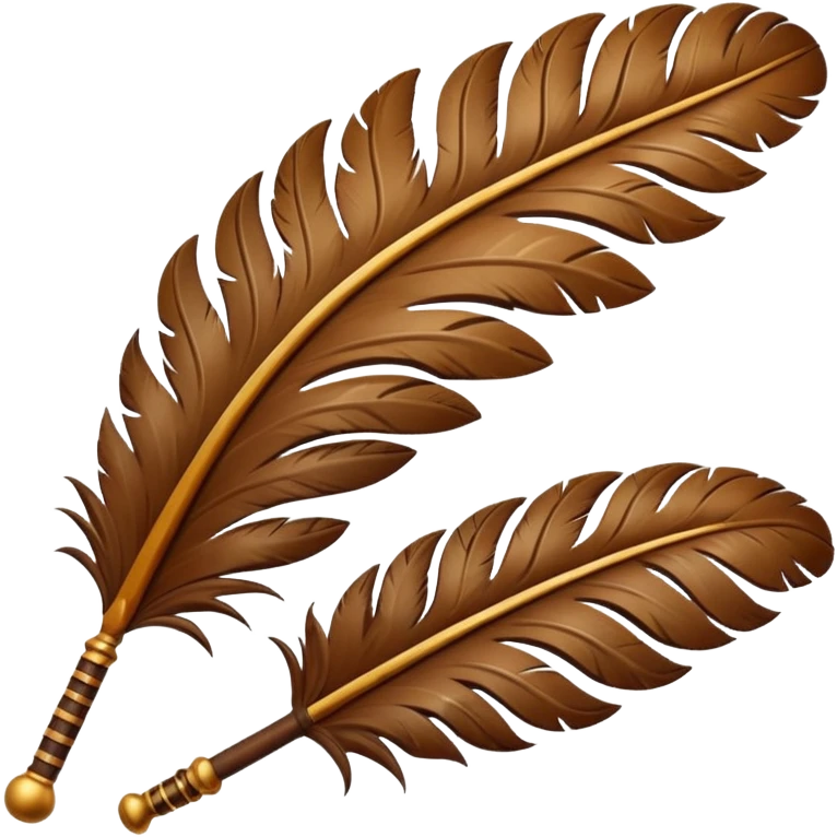 Feather shaped instrument emoji