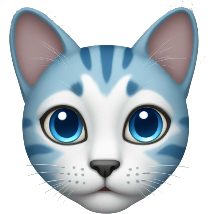 Blue cat emoji