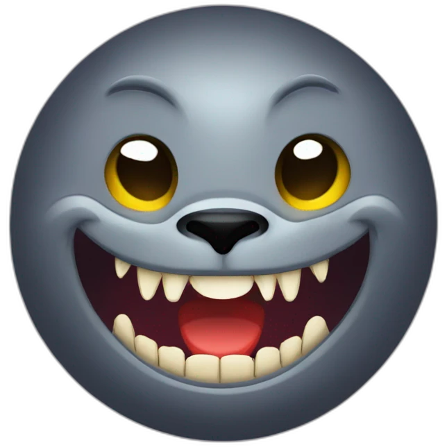 seal-in-vampire-custume-and-fangs-upper-body emoji