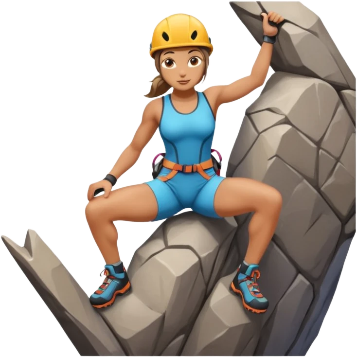 climber with huge boobs emoji