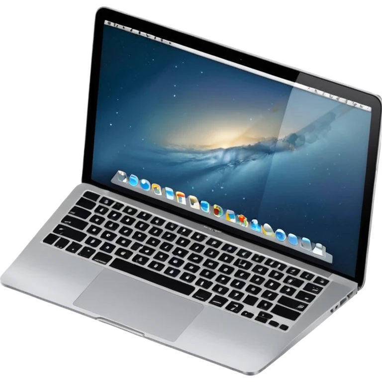 macbook com programação emoji