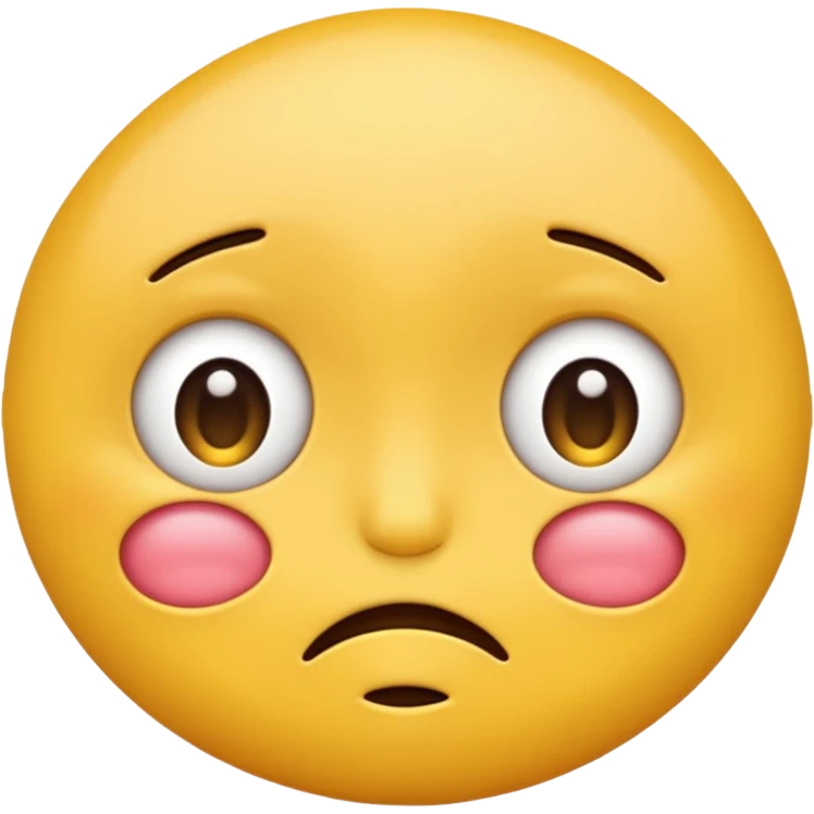 embarrased yellow emoji sqeezing eyes shut emoji