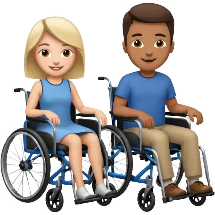 DISABLED PEOPLE MALE AND FEMALE emoji