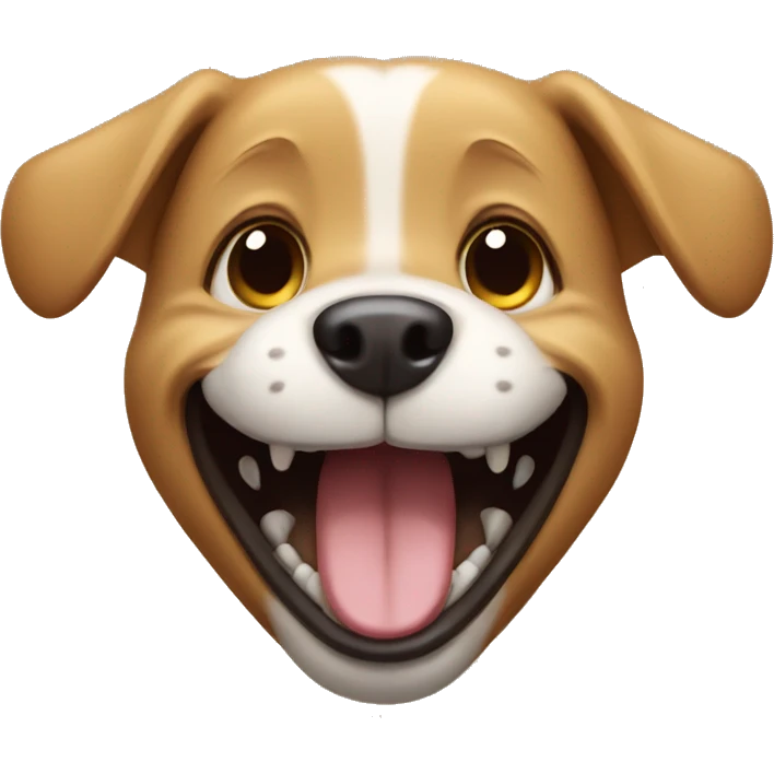 dog Is laughing emoji