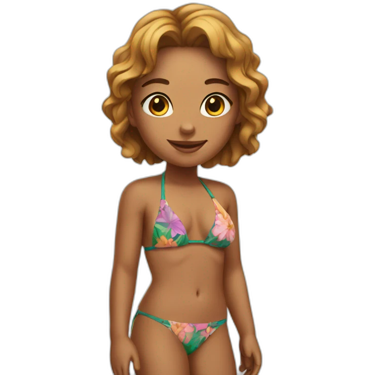 girl in bikini emoji