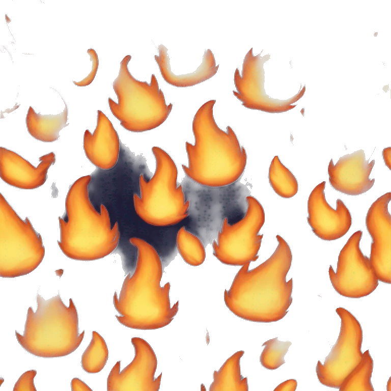 fire sad emoji