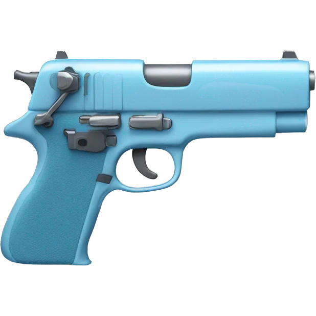 light blue gun emoji