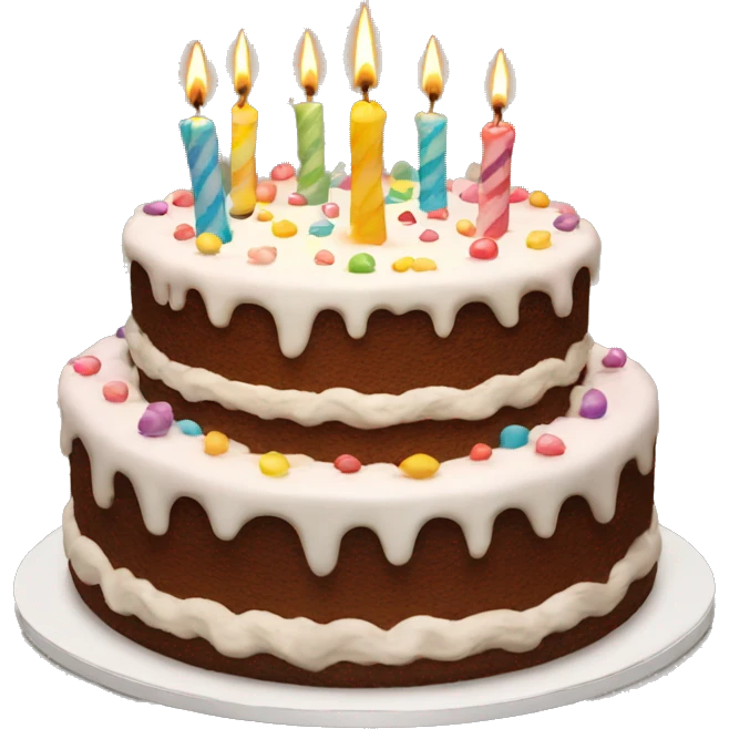 Happy birthday cake emoji