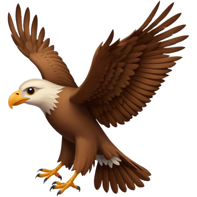 Kartal uçan kuş emoji