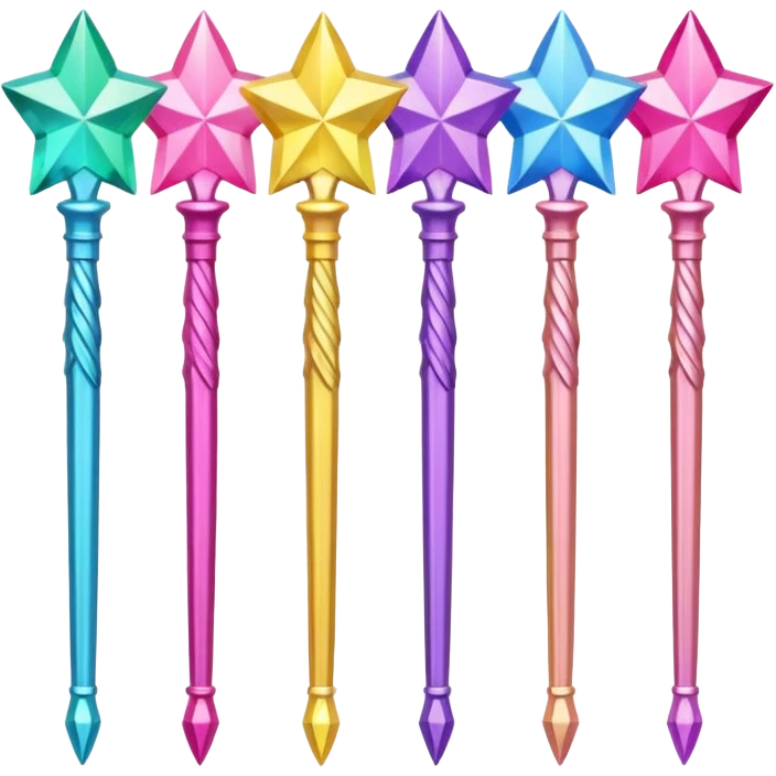 5 Magical Girls Wands emoji