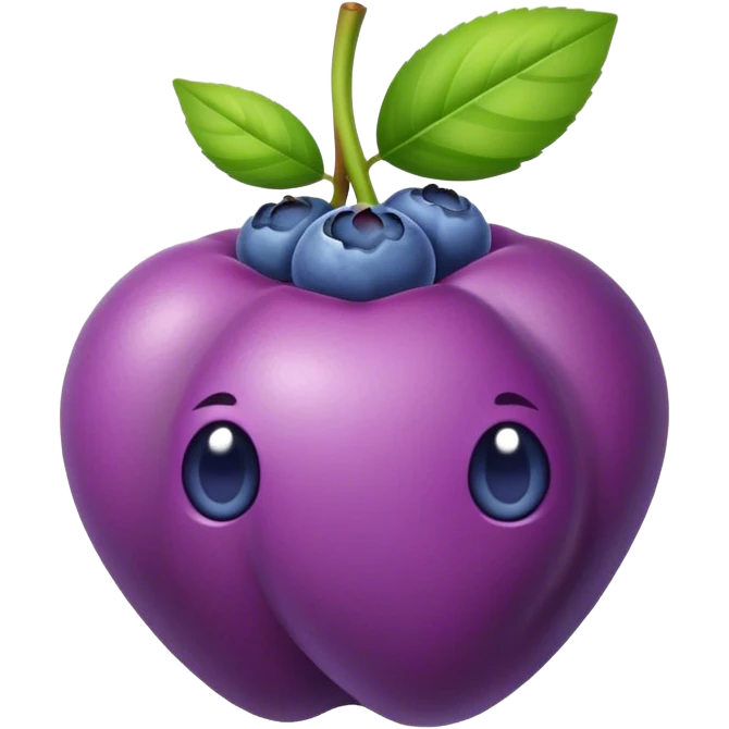 Blueberry acai emoji