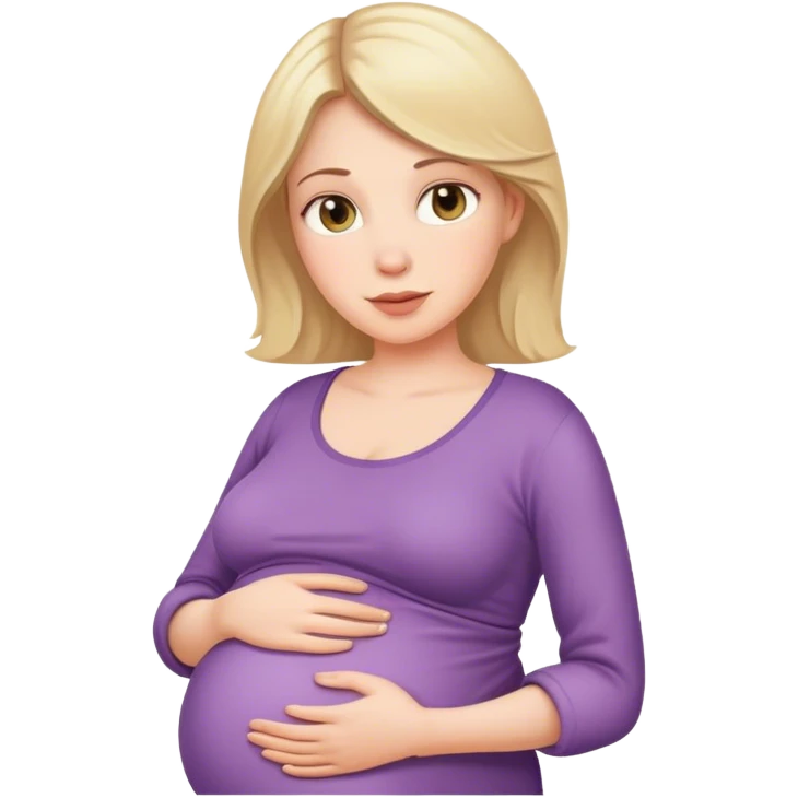 Pregnant white women emoji