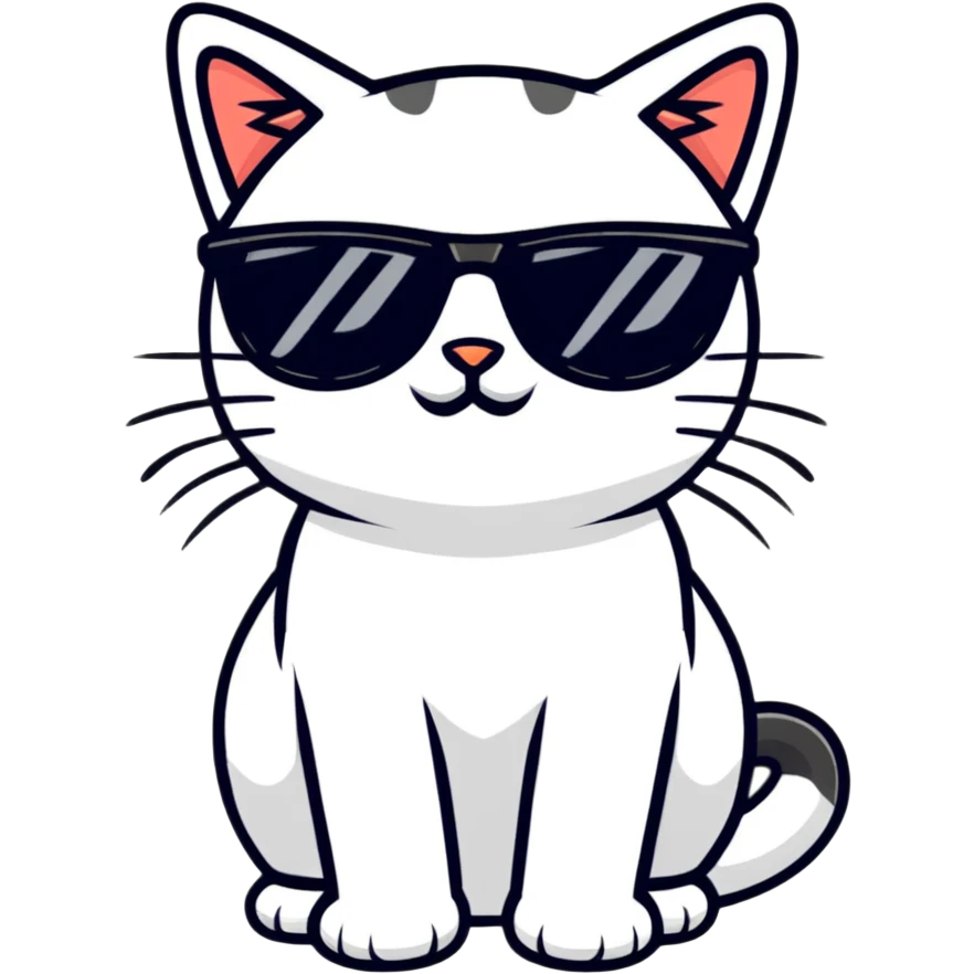cat wearing sunglasses emoji