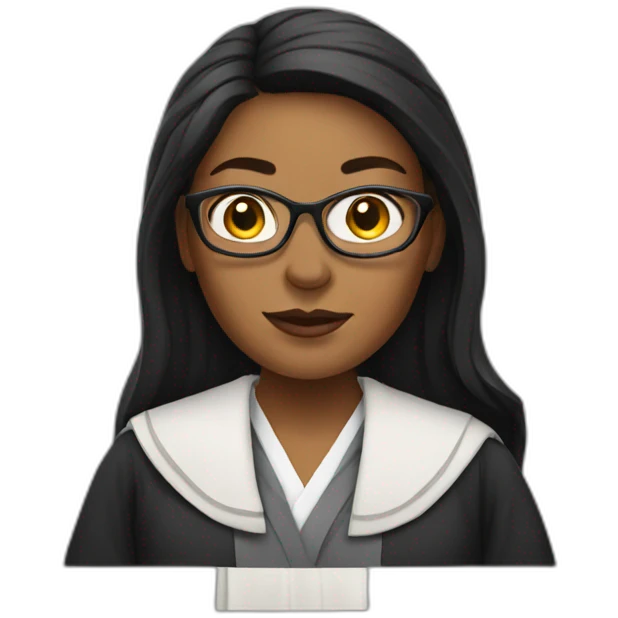 woman lawyer Wearing a robe emoji
