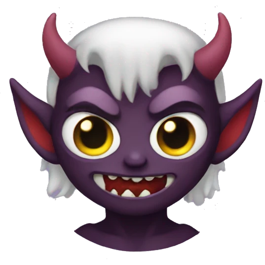 Cute demon  emoji