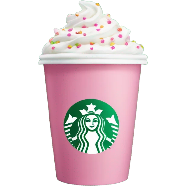 Pink Starbucks  emoji