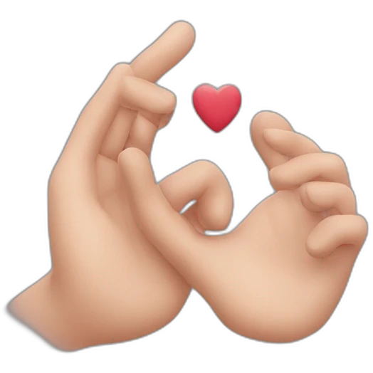 Signe du cœur avec les main emoji