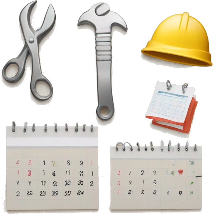 A calendar and tools emoji symbolize the sense of duty, organization, and the tasks that come with being dependable and accountable with face emoji