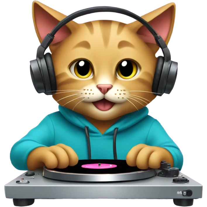 dj cat emoji