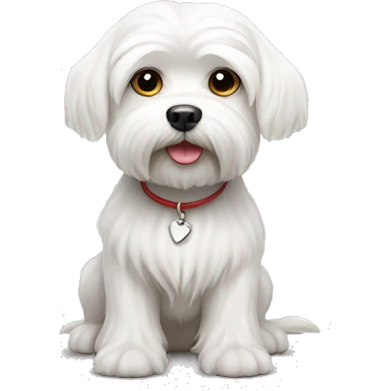 white maltese dog emoji