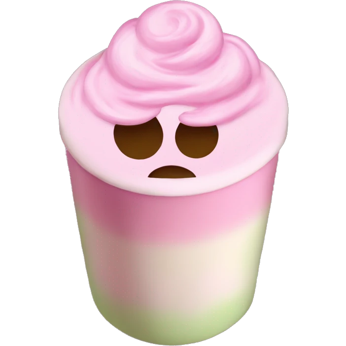 Pink matcha latte  emoji