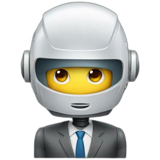 robot news reporter emoji