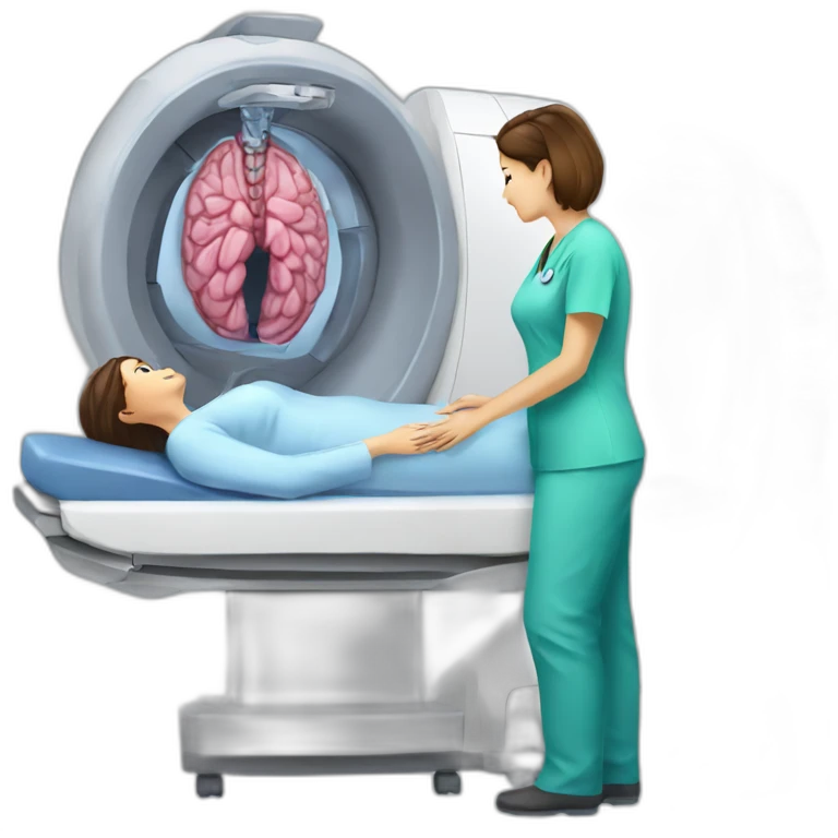 Posh-Radiologist-performing-breast-mri-to-woman emoji