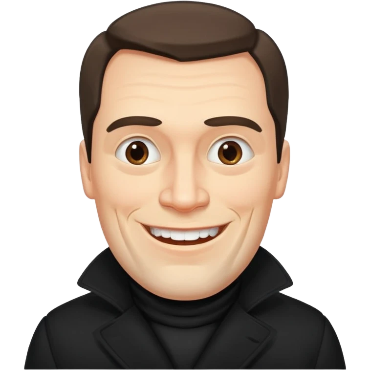 big  square-faced russian man thick jawed smiling emoji