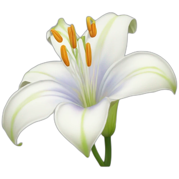 Moonlily flower emoji