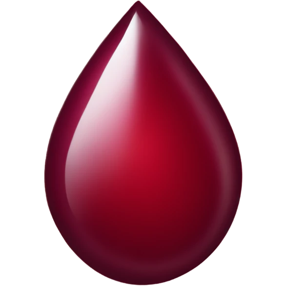 Blood drop burgundy  emoji