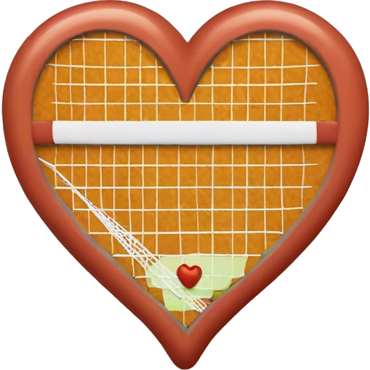 Badminton chili heart emoji