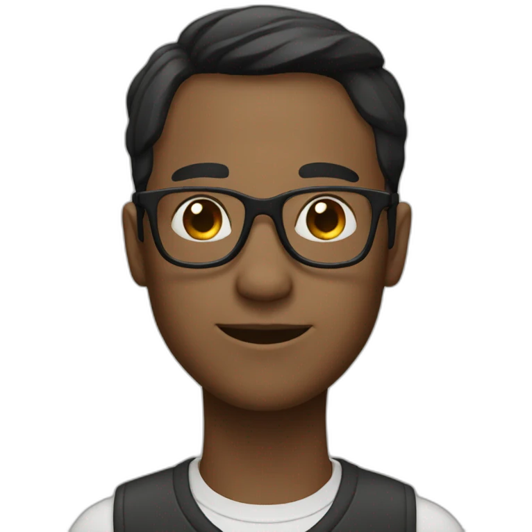 sorcer with black short hair and glasses emoji