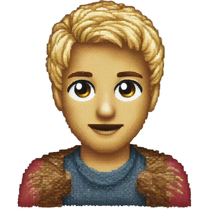 cross stitch  emoji