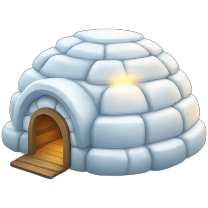 igloo bright light emoji