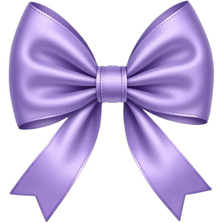 Lavender bow emoji