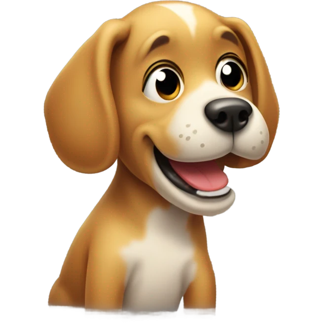 Dog throwing up emoji
