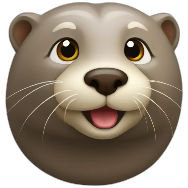 Conchon sur une loutre emoji