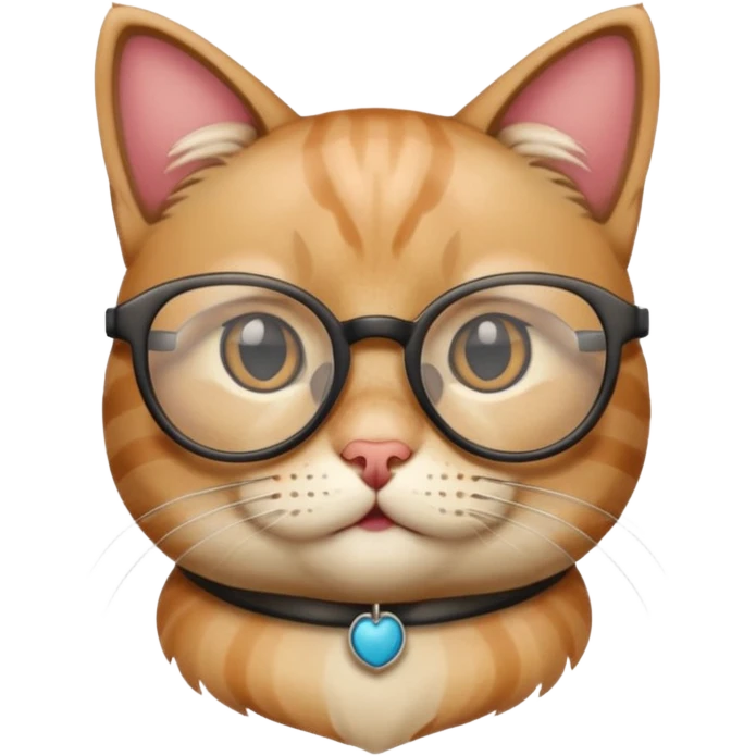 The nerd emoji and the cat emoji combined emoji